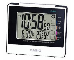 【ポイント還元中】CASIO 電波置時計 温度・湿度表示 日付表示 ライト機能 電子音アラーム（スヌーズ付） DQL-260J-7JF
